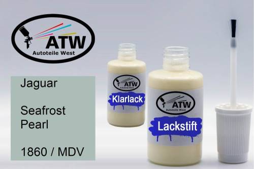 Jaguar, Seafrost Pearl, 1860 / MDV: 20ml Lackstift + 20ml Klarlack - Set, von ATW Autoteile West.